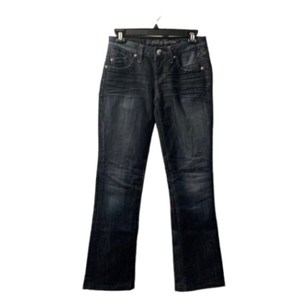 Guess by Mariano Dark Denim Blue Whiskers Bootcut/Straight Jeans Size 25 EUC